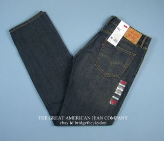 Levis 505 Jeans New Mens DARK BLUE (RANGE) Straight Fit Zipper Fly 