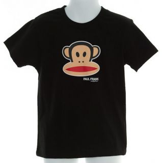 PAUL FRANK Julius Monkey T Shirt 4 Boy, NWT New s/s Black T Tee Shirt 