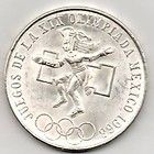 1968 Mexico 25 Pesos 720 Ley XIX Juegos dela Olimpiada