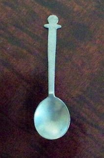 Pewter Colonial Williamsburg Miniature Copeland Spoon Repro 4 long 