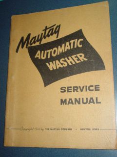 1948 maytag automatic washers service manual am amp time left