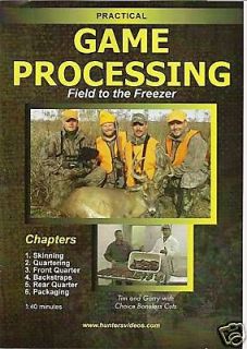 deer game processing and butchering hunting video dvd time left
