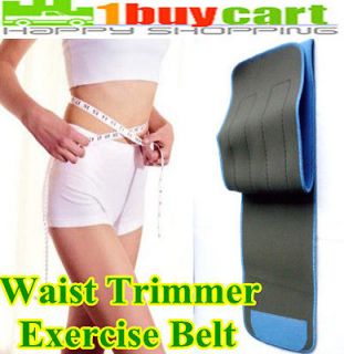 Blue Waist Trimmer Exercise Belt Slimming Burn Fat Weight Loss Sauna 