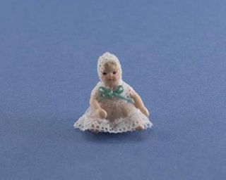 dollhouse miniature pretty porcelain baby doll # wcpd128 time left