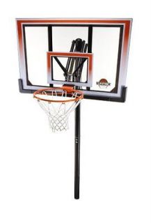 Lifetime Pro Court In Ground Basketball Sys Hoop Backboard w/ 50 