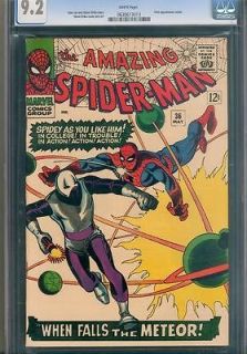 amazing spider man 36 cgc nm 9 2 white pages
