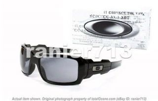 new oakley oil drum sunglasses polished black grey