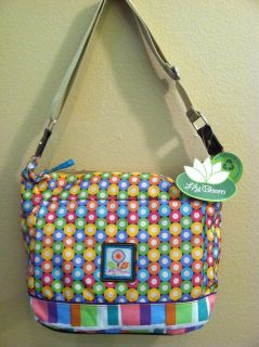   SHOULDER BAG DOT AND STRIPE PRINT BY LILY BLOOM NEW WITH TAG $65