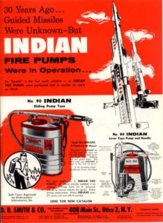 indian fire pumps and guided missiles 1959 ad time left
