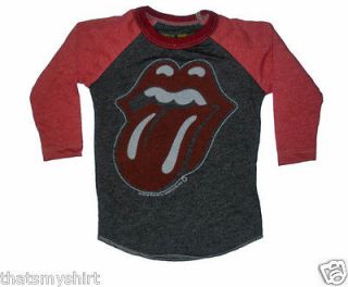 New Authentic Rowdy Sprout The Rolling Stones Vintage Kids Raglan T 