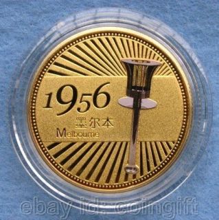 rare 1956 melbourne olympics torch commemorative coin from china time