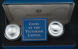 australia 1998 $ 10 pure silver landmark melbourne cat $