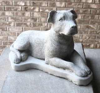 concrete pit bull dog uncropped statue memorial 