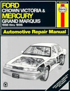 Haynes Ford Crown Victoria and Mercury Grand Marquis 1988 96 1996 