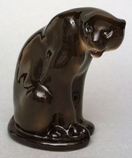 lomonosov figurine black panther from russian federation 