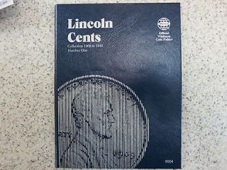 NEW* Whitman Coin Folder Lincoln Cents starting 1909 1940