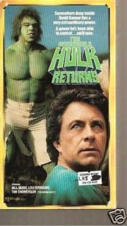 the incredible hulk returns vhs buy multiple items from wildwood72