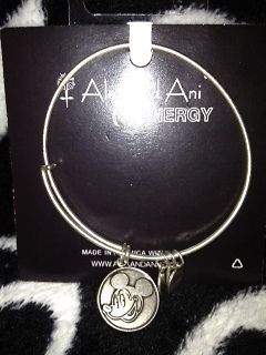   ALEX AND ANI + ENERGY RUSSIAN SILVER EXPANDABLE MICKEY MOUSE BRACELET
