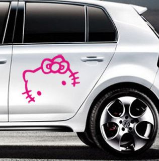 Sanrio Hello Kitty Logo Face Car Motor Truck Auto Vinyl Sticker 