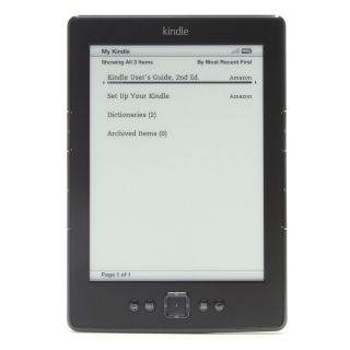  Kindle 6 E Ink Display 2GB, Wi Fi, 6in   Black Latest Model 