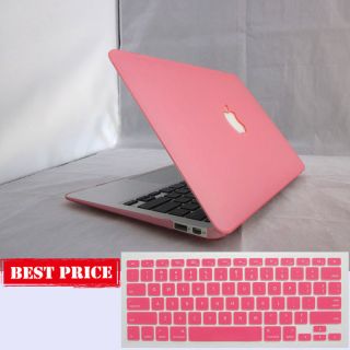 2in1 for new Macbook AIR 13 A1369 A1466 pink Rubberized Hard Case 