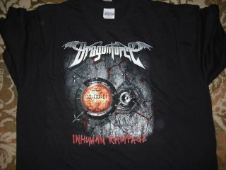 dragonforce inhuman rampage 2006 tour t shirt new