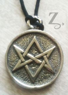 magic hexagram amulet wicca pendant alchemy mandala  