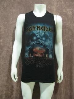 Iron Maiden Rock in Rio Concert Tour Men T Shirt Tank Top Sz L