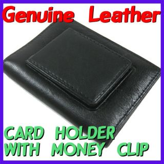 Genuine Leather Magnet/Magnetic Money/Card Holder/Clip/Case/Button 