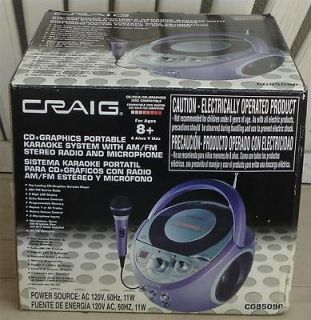   Gently Used Craig CD+ Graphics Portable Karaoke System, Original Box