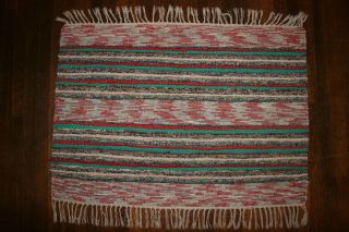 smaller handmade antique swedish rag rug 37 5x27 inches returns