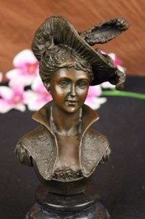 PAIR L & F MOREAU SIGNED FRENCH SPELTER FIGURAL ART STATUE LAMP 