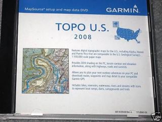 Garmin MapSource USA Topo 2008 DVD + Sandisk 2g micro sd card