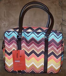 NWT Missoni for Target Brown Colore ZigZag Travel Tote Carry On 