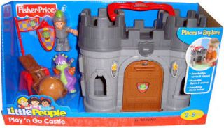 fisher price little people play n go castle dragon toys