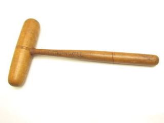 vintage double round mallet old leather upholstery tool time left