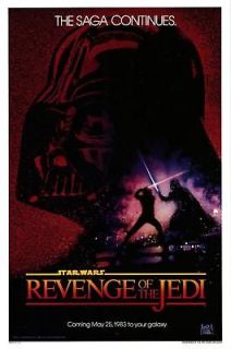 Newly listed STAR WARS  REVENGE OF THE JEDI   MINI FILM POSTER  FREE 