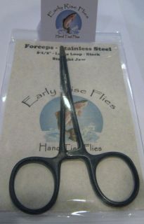 Fly Fishing Gear Accessories Premium 5 1/2  Locking Forceps Black