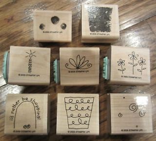   Retired Stampin Up Fun Filled shopping, bloom, for you, make a wish
