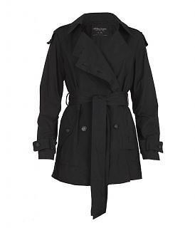AllSaints Spitalfields Sherlock Black Trench Coat Washed Black NWT 12 