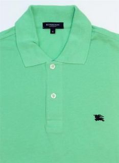Authentic BURBERRY LONDON Mens T Shirt Polo Green Size 4 or Medium 
