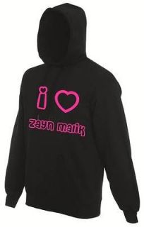 LOVE ZAYN MALIK Girls Hoodie 3 12 Yrs Funny Printed Pink Heart One 