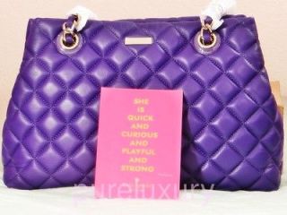 KATE SPADE NEW YORK MARYANNE GOLD COAST QUILTED LEATHER SHOPPER 