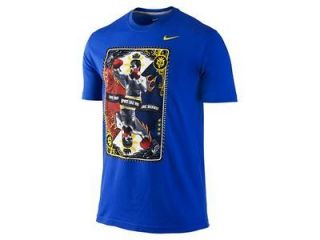 New Nike Tee MANNY PACQUIAO King of the Ring Dri Fit Cotton Color Blue 