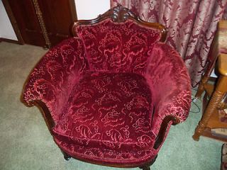 Antique Louis XV Style Carved Arm Chair Chittenden & Eastman 
