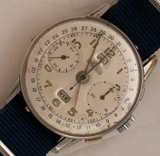 Newly listed VINTAGE LARGE ANGELUS CHRONODATO CHRONOGRAPH in EXCELLENT 