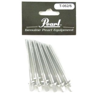 Pearl T 062/6  T062/6  T062  Drum Tension Rods (6) pack M5.8 x 52mm (2 