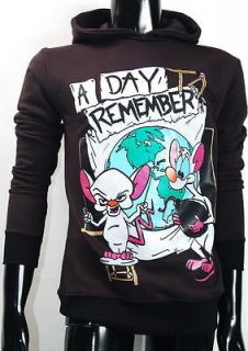 DAY TO REMEMBER ADTR pinky and the brain Band Blacks Hoodie Men 