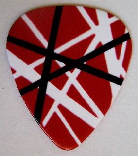 Eddie Van Halen guitar pick Red striped like eddies custom guitars 