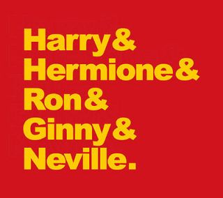 Harry Hermione Ron Ginny & Neville magic potter SCREEN PRINTED Tshirts 